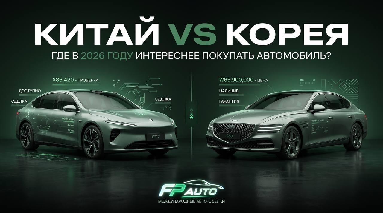 Китай vs Корея: где в 2026 году интереснее покупать автомобиль?